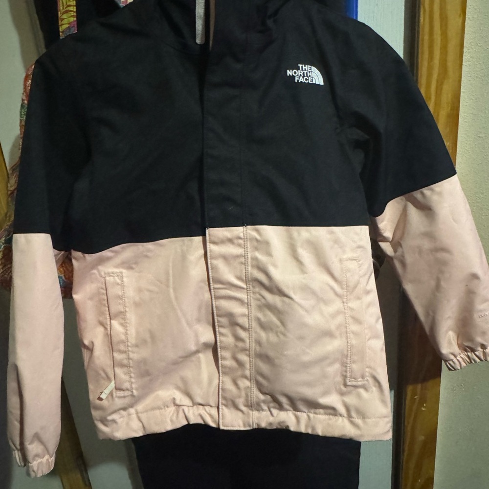 The North Face Black and Light Pink Jacket